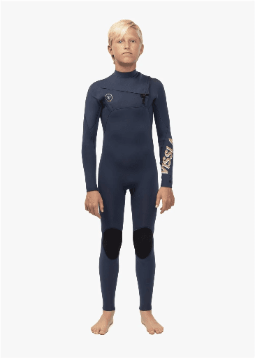 WETSUIT VISSLA 7 SEAS BOYS 4-3 FULL CHEST ZIP -DST